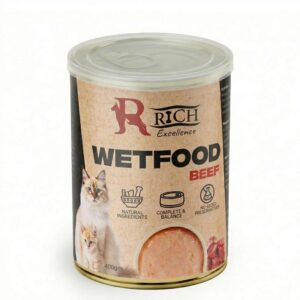 Rich Excellence Wet Cat Food, Beef – 400g