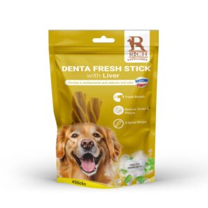 Denta Fresh Soft Treats - training with liver  4 sticks -RICH
