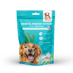 Denta Fresh Soft Treats - training with salmon  4 sticks -RICH
