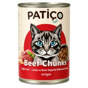 Patiço Beef Chunks Wet Cat Food - 400g