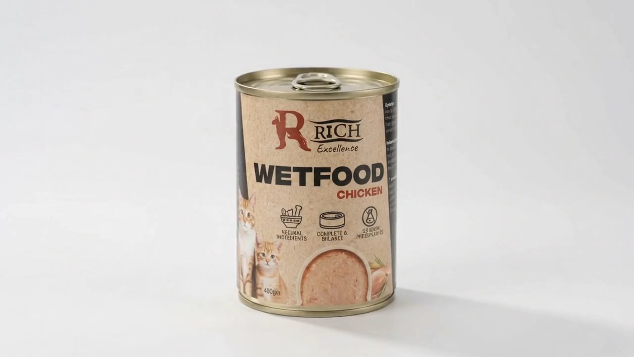 Contact RICH about pet food supply: wet food can produced by RICH