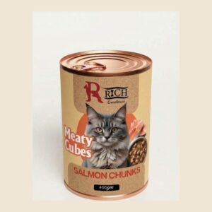 Meaty Cubes wet cat food chunks can